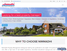 Tablet Screenshot of nimmadhi.com